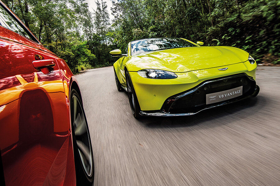 Aston Martin Vantage front styling